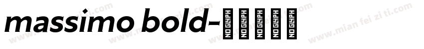 massimo bold字体转换